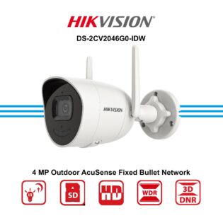 Caméra Hikvision WiFi DS-2CV2046G0-IDW 4MP Détection IA Maroc