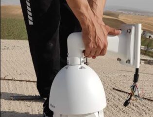 Installation PTZ Dahua 4MP Zoom 45x sur Mât 15m – Caméra Marrakech