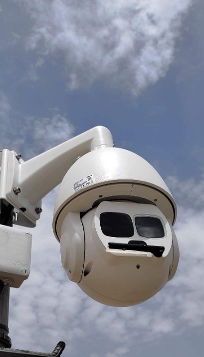 Installation PTZ Dahua 4MP Zoom 45x sur Mât 15m – Caméra Marrakech