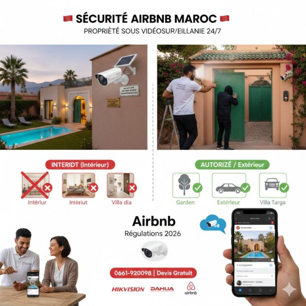 camera surveillance airbnb marrakech reglementation
