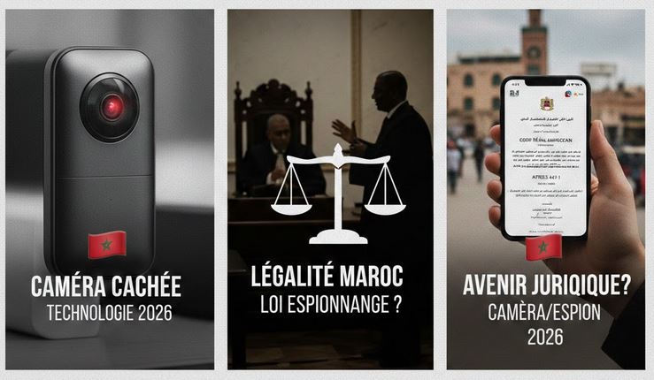 Caméra Cache Espion Maroc 2026 - Légal ? Guide Expert CNIL