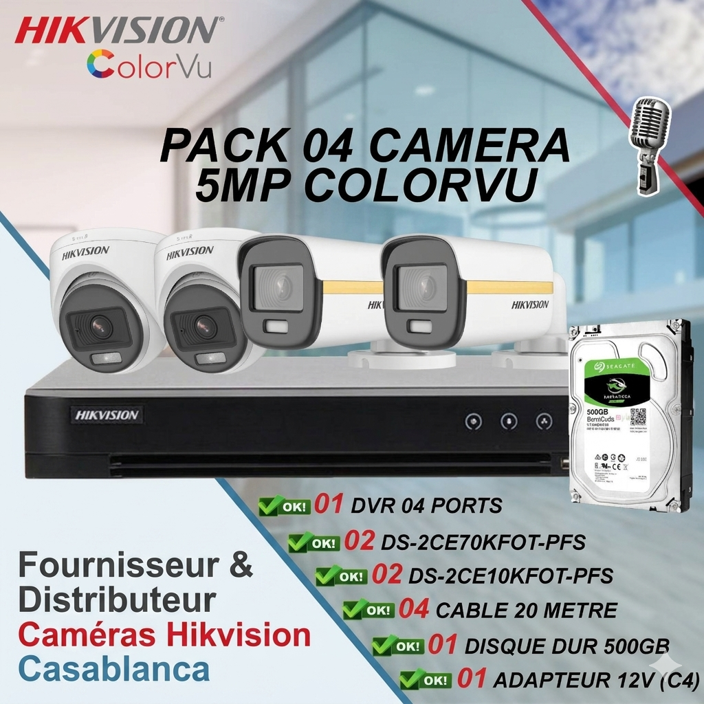 Fournisseur Caméras Hikvision Casablanca | Distributeur Professionnel Maroc 2026