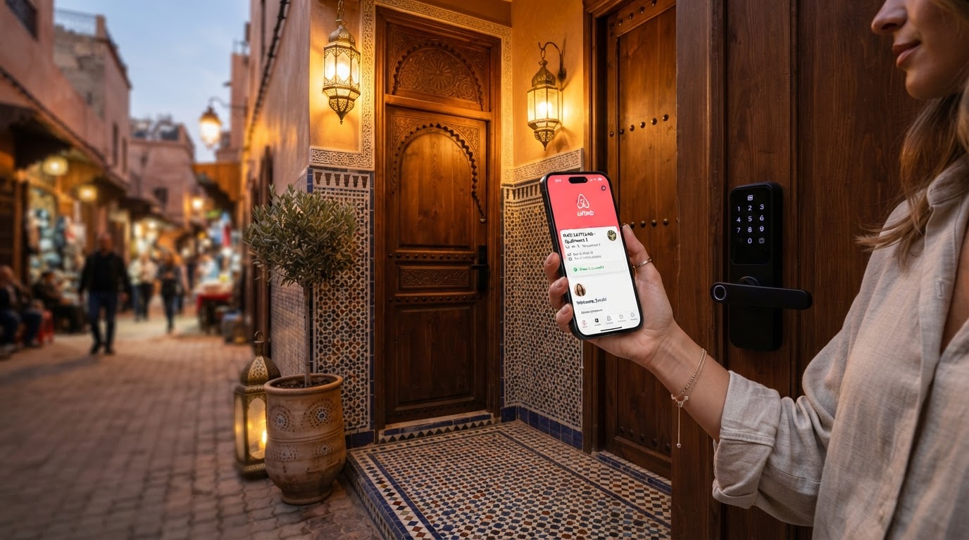Serrure intelligente Airbnb Maroc : Arrêtez le gaspillage électrique